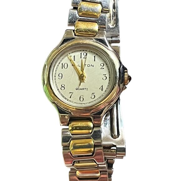 H by Halston Accessories - Halston Two toned band with clasp Watch 001-6236 Vintage